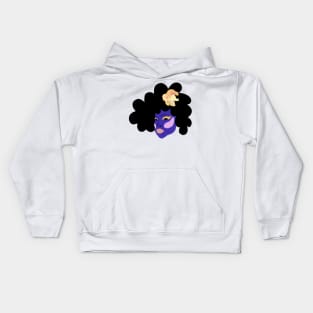 Afro Art Purple Kids Hoodie